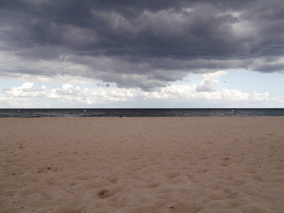 暴风雨 夏天 天气 雷雨 波罗的海 德国 自然 海滩 天空