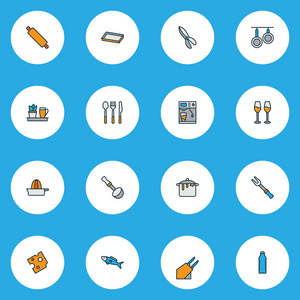 厨房用具图标集图片