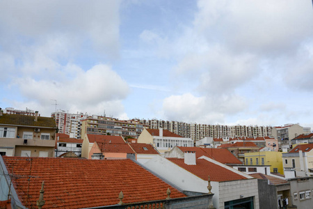 屋顶 地标 意大利 古老的 全景图 葡萄牙 旅游业 天线