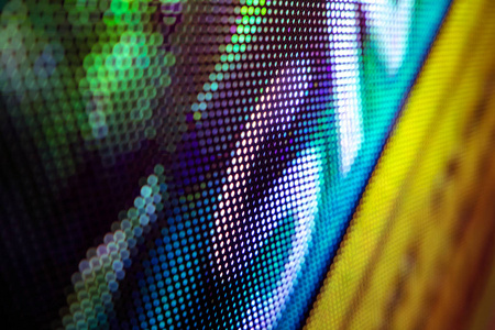 CloseUp LED blurred screen. LED soft focus background. abstract 