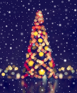 圣诞节 颜色 闪烁 商店 街道 圆圈 聚会 电灯泡 专注