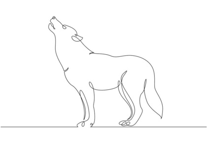 狼的简单标志图片