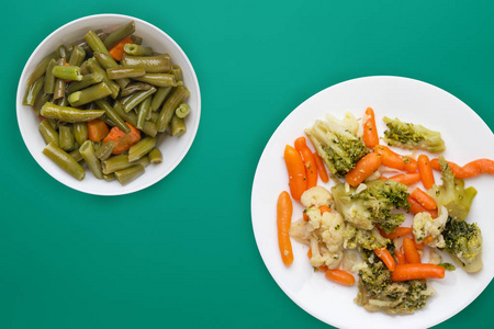  Provencal vegetables on a white plate. fried vegetables on a pl