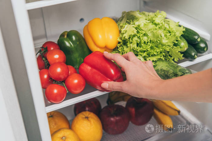 水果 生菜 家庭 苹果 货架 冻结 在室内 蔬菜 食物 存储