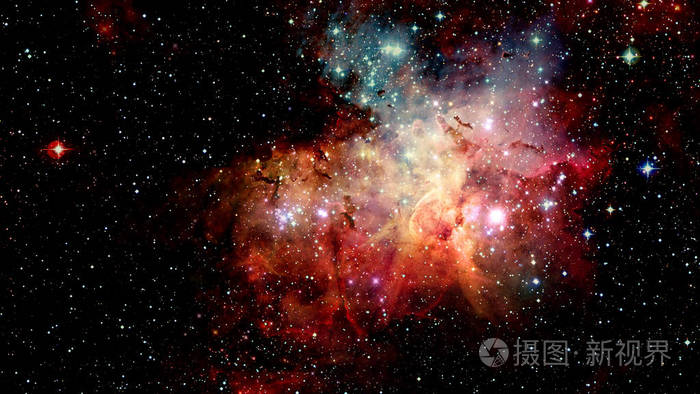 宇宙星系中的恒星爆炸这张图片的元素由美国宇航局提供