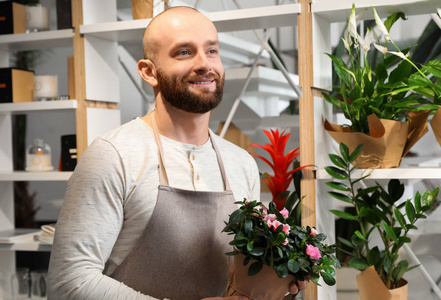 工作场所 商店 企业家 服务 成人 出售 工作 植物学 花农