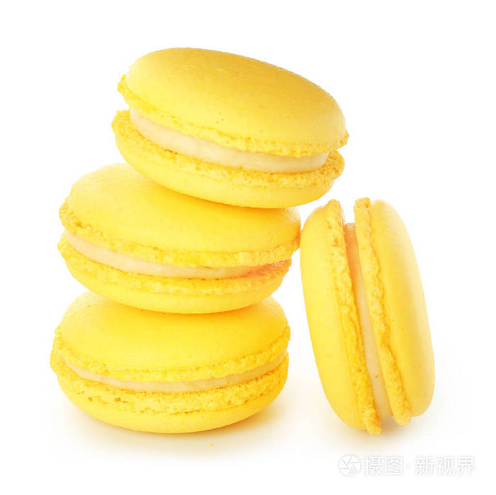 白底美味马卡龙