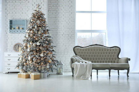 毯子 阁楼 幻想 前夕 冬天 趋势 在室内 温暖的 圣诞节
