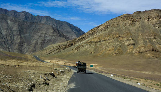 Mountain road of Ladakh, Northern India 