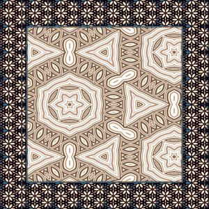 Elegant ornamental seamless pattern tile