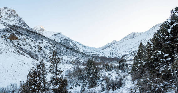 冬季全景山