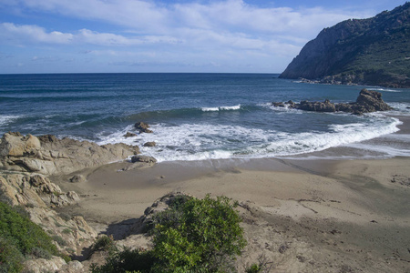 旅游业 自然 海岸 海滩 天空 风景 撒丁岛