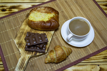 作文 菜单 热的 麦卡龙 早餐 风味 咖啡 纹理 书桌 巧克力