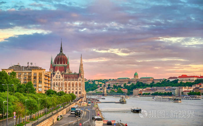 欧洲 匈牙利语 全景图 天际线 穹顶 地标 城市 场景 国家的