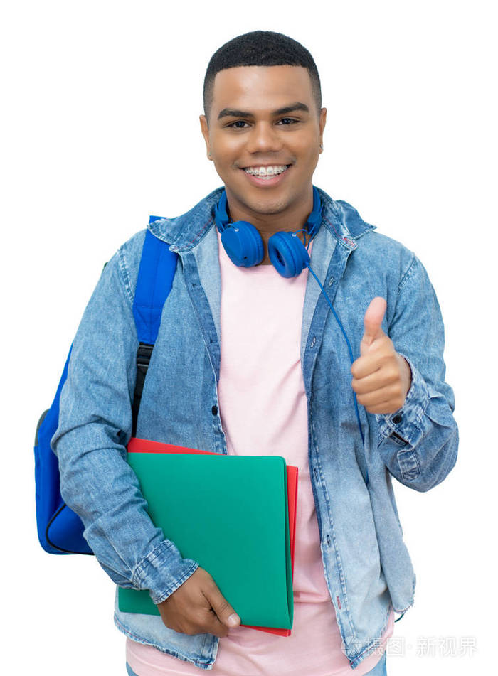 成功的巴西男学生