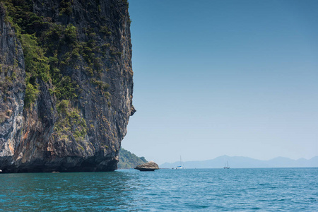 海洋 海滩 假日 海景 旅行者 海岸 石灰石 岩石 泰国