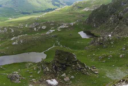 美丽的 小山 腹地 草地 全景图 高的 成功 风景 旅游业