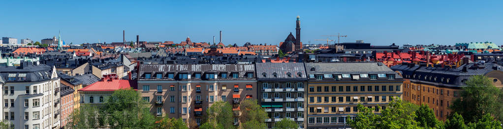 瑞典斯德哥尔摩的屋顶