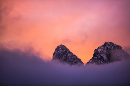 自然 小山 日出 黎明 徒步旅行 旅行 薄雾 瑞士 全景图