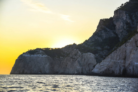 天空 美丽的 海岸线 地中海 太阳 尼利亚 科斯塔 岩石