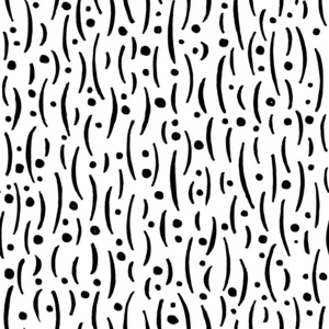 简单涂鸦手绘画白色背景上带有抽象简单元素的无缝图案.