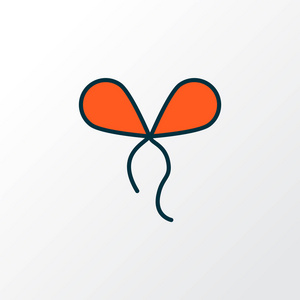 蝴蝶结图标彩色线条符号.时尚风格的优质独立装饰元素.照片