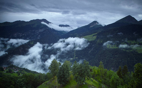 瑞士阿尔卑斯山阿尔卑斯山的美丽景色