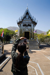 地标 文化 佛教 女人 旅行者 寺庙 旅游业 宗教 教堂