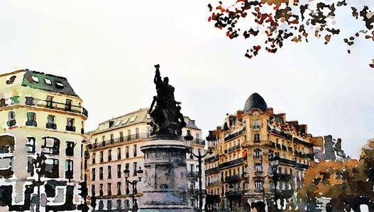 巴黎市中心的广场之一