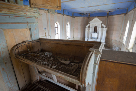 乌贝 塞尔维亚 宗教 被遗弃的 废弃的教堂 祭坛