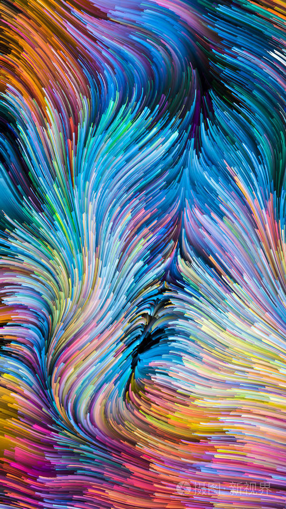 舞动多彩的线条设计