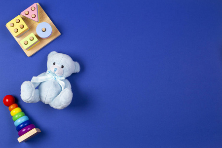 堆叠玩具婴儿玩具背景.