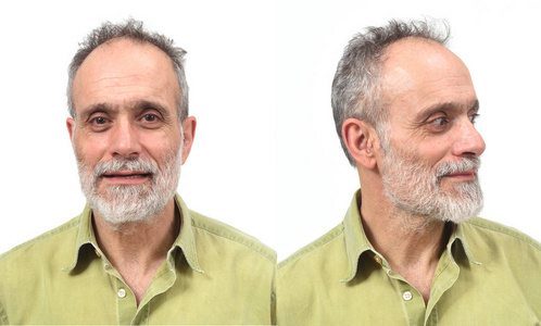 半面 外形,轮廓 [航]翼型 人物简介正面, 侧面, 后视图动画字符