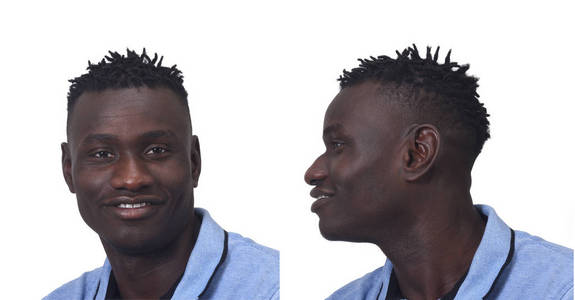 人物头像和侧面照片