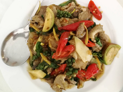 Stir Fried Wild Boar with Red Chili 