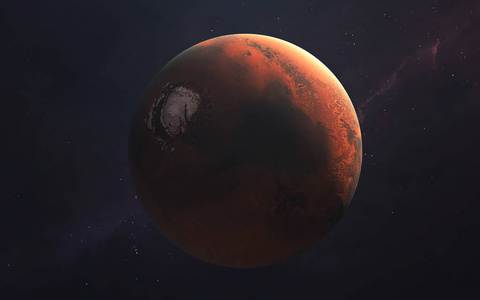火星探索，太阳系的行星。洞察任务。E