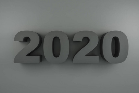 2020年3D数字新年