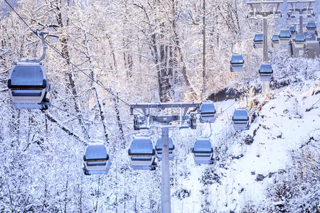 雪山缆车