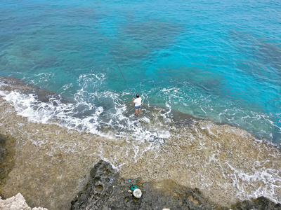 风景 海洋 海岸 美丽的 波动 旅行 假期 自然 绿松石