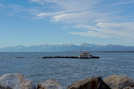 天空 海洋 海滩 夏天 自然 美丽的 假期 码头 建筑学