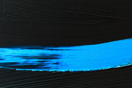 艺术抽象的纹理背景，蓝色亚克力画笔