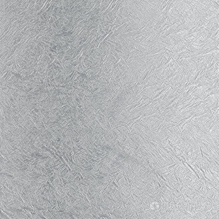 墙面采用银色花纹小浮雕和划痕形式