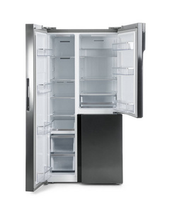 现代不锈钢冰箱隔离白色