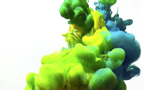 Yellowgreenblue fantastic abstract background. Stylish modern 