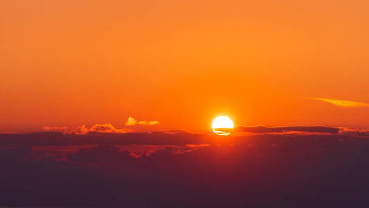 夕阳景色图片