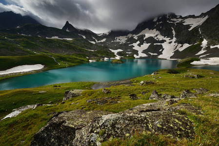 旅行 美丽的 风景 自然 夏天 高的 小山 阿尔卑斯山 欧洲