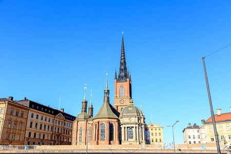 瑞典斯德哥尔摩。里达霍尔曼教堂，位于历史博物馆
