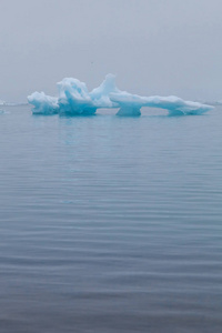 Bizarre  floes of Iceberg lagoon jokulsarlon on the south of 