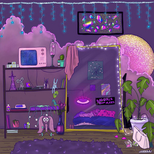 照片背景墙卡通图片