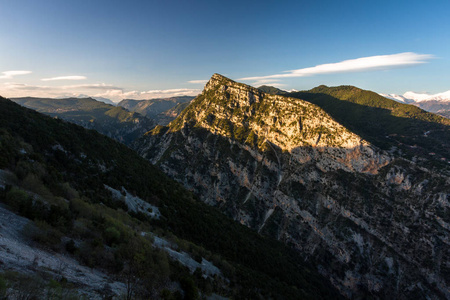 环境 高的 旅行 岩石 小山 风景 欧洲 日落 自然 国家的